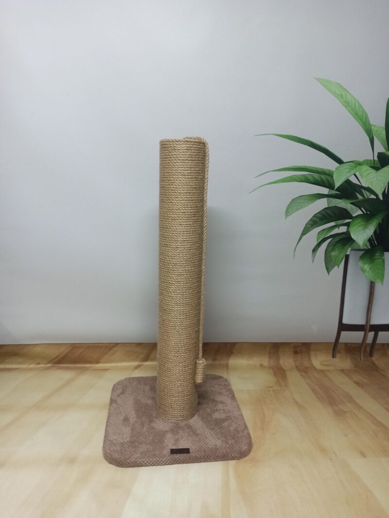 Drapak dla kota, okrągły słupek-drapak z juty, 80/100 cm. - obrazek 2