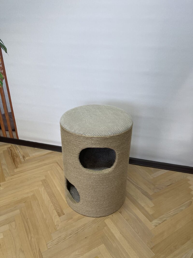 Pufa, szafka, drapak, domek dla kota, sznurek jutowy, 60*45*45см. - obrazek 4
