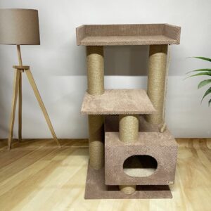 Zestaw do zabawy z pazurem i domkiem "LEO", wiertarka do pazurów, wykonana z juty 115*60*40cm