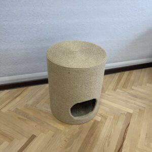 Puf, kredens, pazur, domek dla kota, z juty, 50*40*40 cm