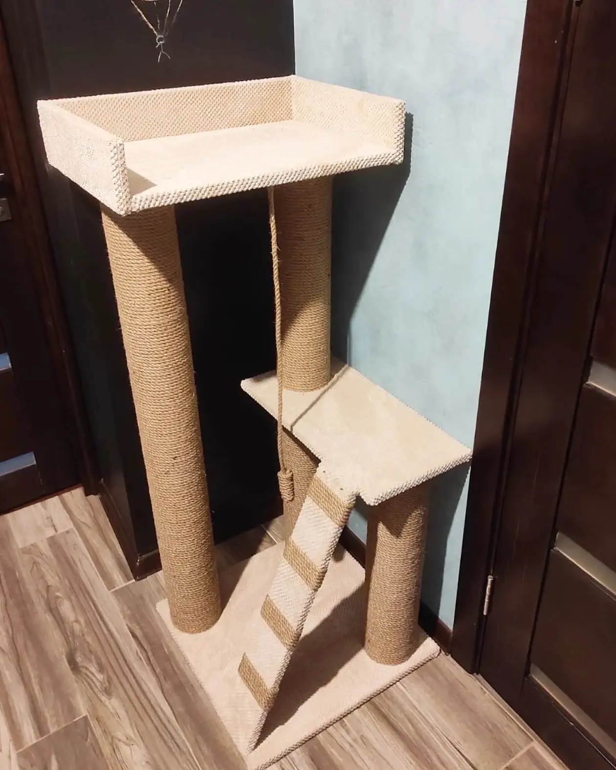 Zestaw zabawowy "Koci pazur" "Dwupiętrowy" z powiększonym łóżkiem, 115*55*55 cm - obrazek 2