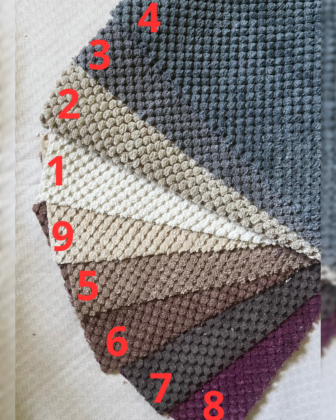 Trzypiętrowy kompleks na nóżkach z domkiem, z kanapą, wykonany z białej liny bawełnianej, 165 cm - obrazek 4