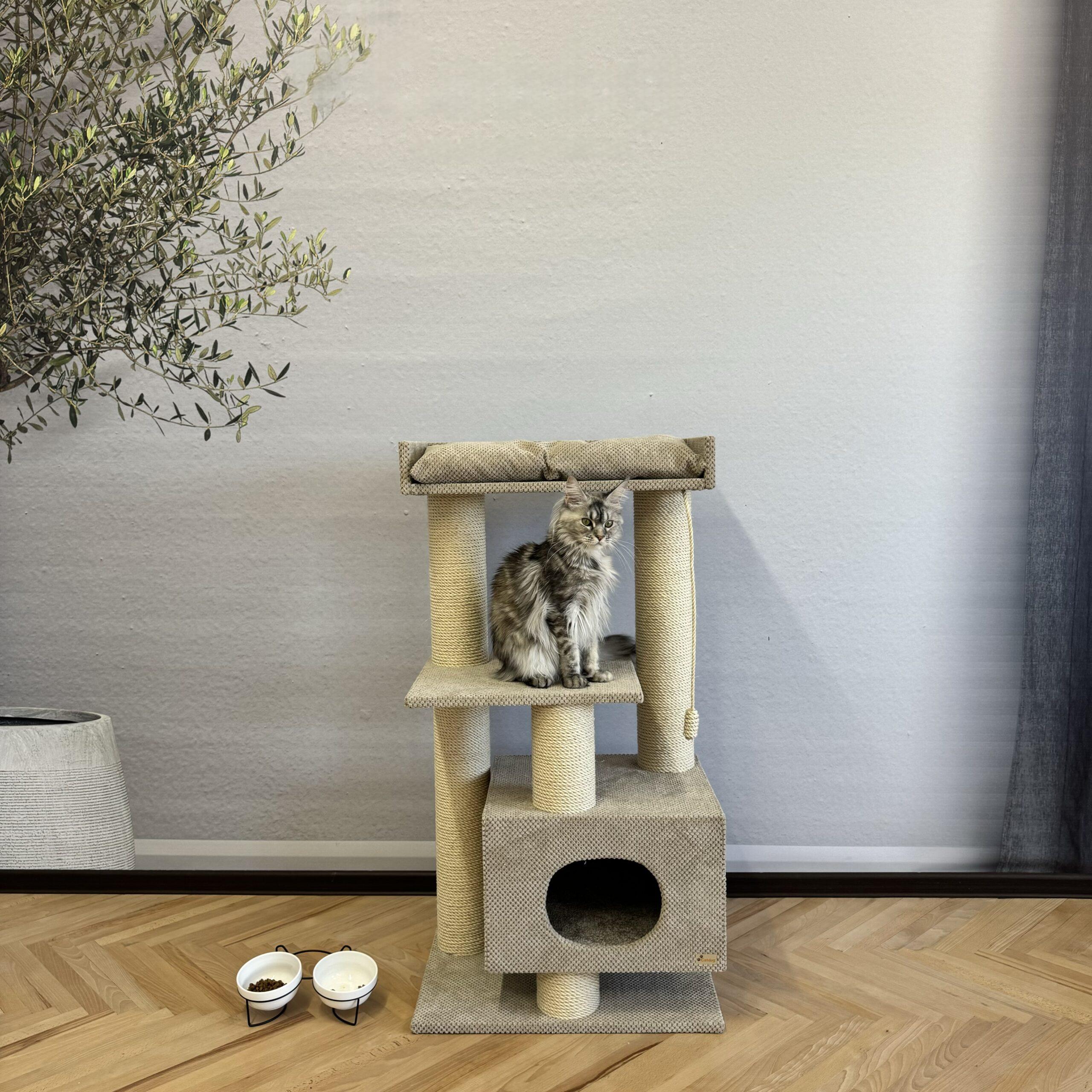 Zestaw do zabawy z pazurem i domkiem "LEO", wiertarka do pazurów, wykonana z sizalu 115*60*40cm