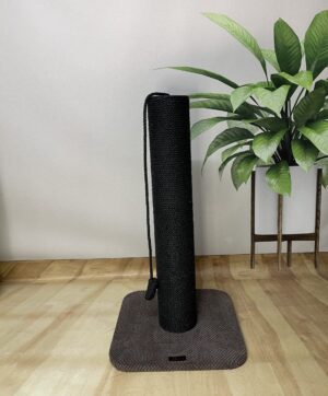 Drapak dla kota, okrągły, wykonany z czarnej liny 65/80/100 cm