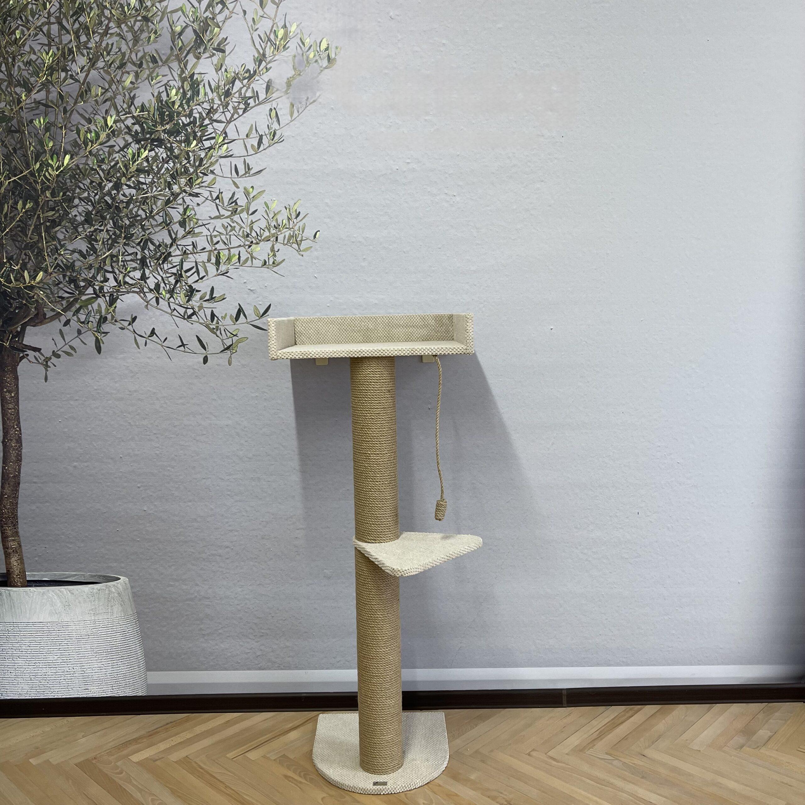 Konstrukcja do wspinania "Drzewko" dla dużych, aktywnych kotów, wiertło do pazurów, z juty - obrazek 10