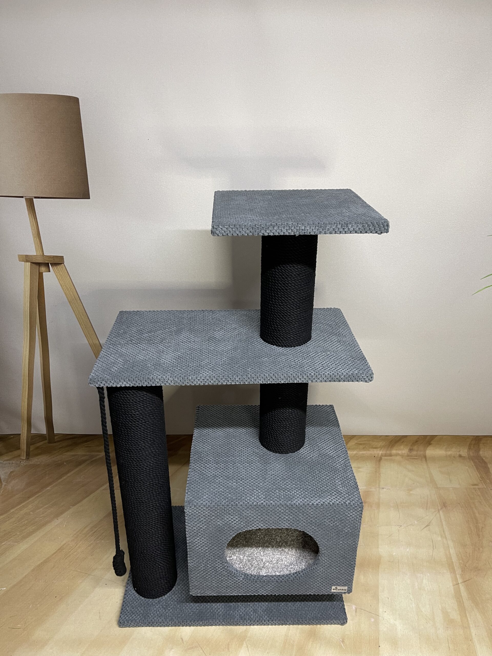 Zestaw do zabawy z pazurami i domkiem "Mriya105", wiertarka do pazurów, wykonana z czarnej liny 105*60*40cm - obrazek 4