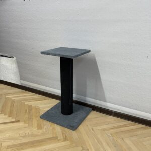 Pazur "Bonia" z okrągłym słupkiem, wiertło do pazurów z legowiskiem dla kota, wykonane z czarnej liny, 65/80/100 cm