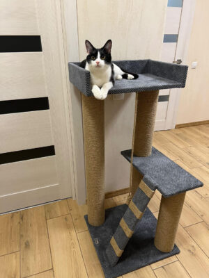 Zestaw zabawowy "Koci pazur" "Dwupiętrowy" z powiększonym łóżkiem, 115*55*55 cm